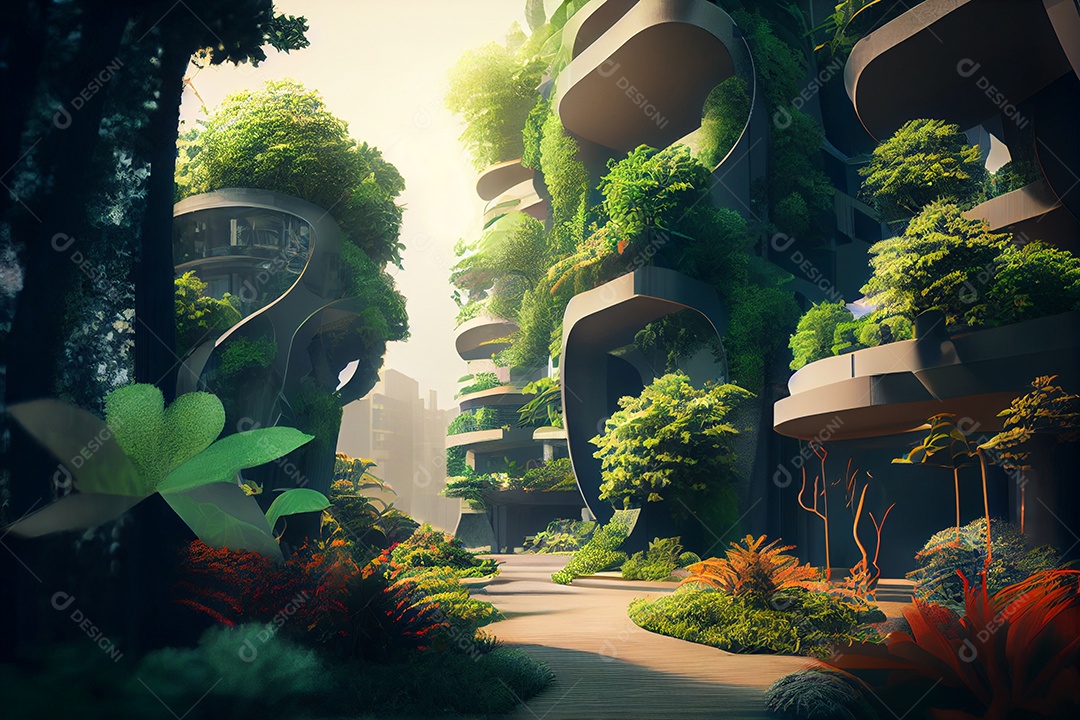 Cidade conceitual ecológica