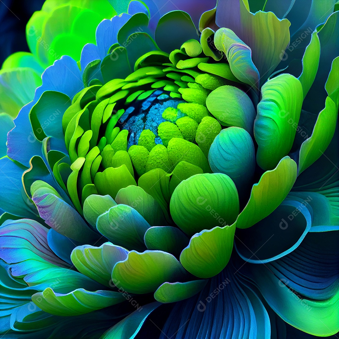 Fundo de flor com cores vibrantes