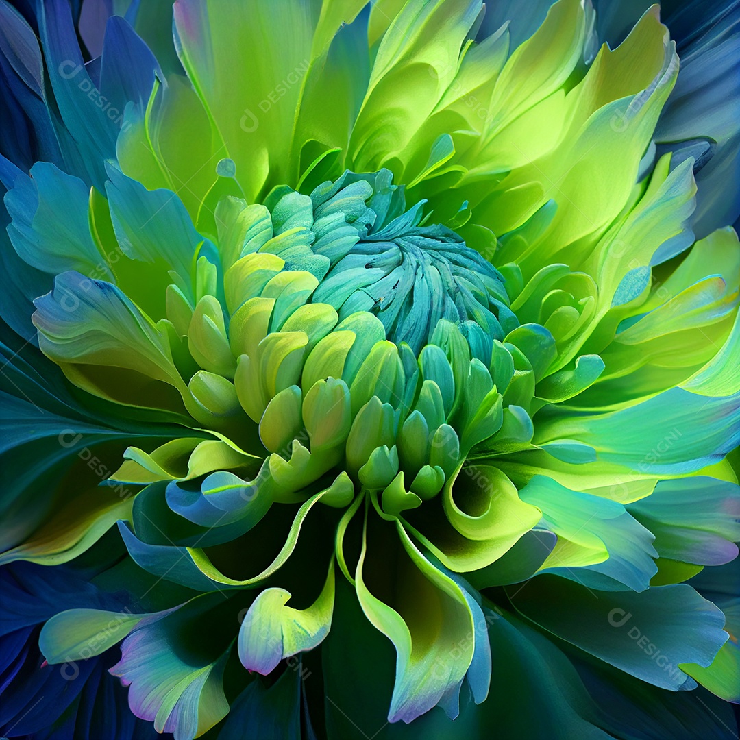 Fundo de flor com cores vibrantes