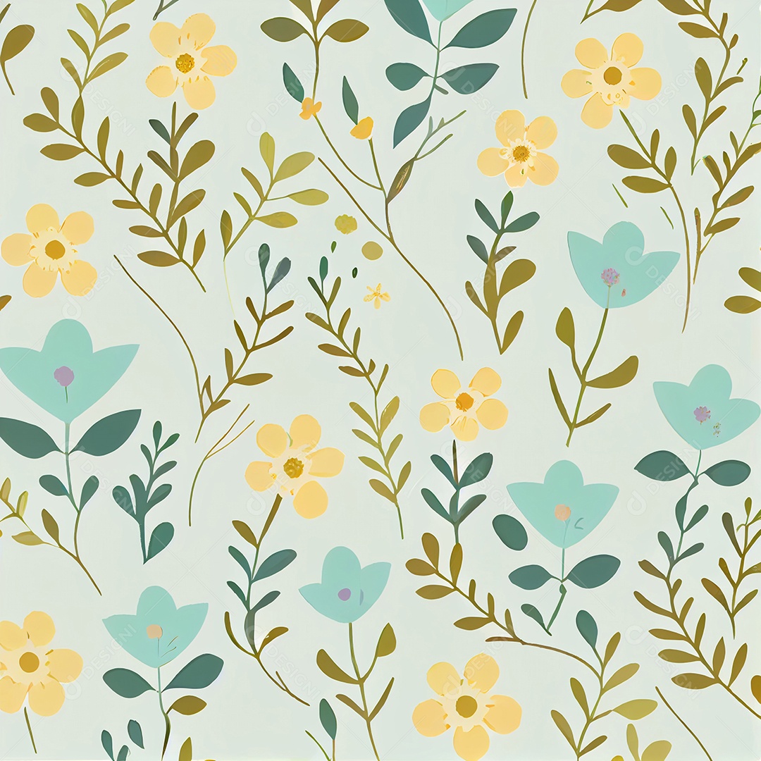 Fundo floral colorido