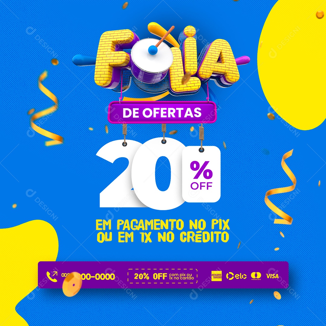 Campanha Publicitária Materiais para Construção Social Media PSD Editável