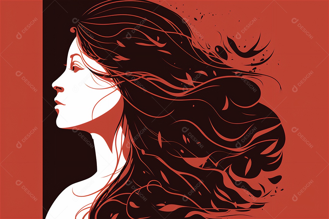 Ilustração do modelo Faces de design plano de desenhos animados de mulheres de diversas etnias e culturas. Dia Internacional da Mulher