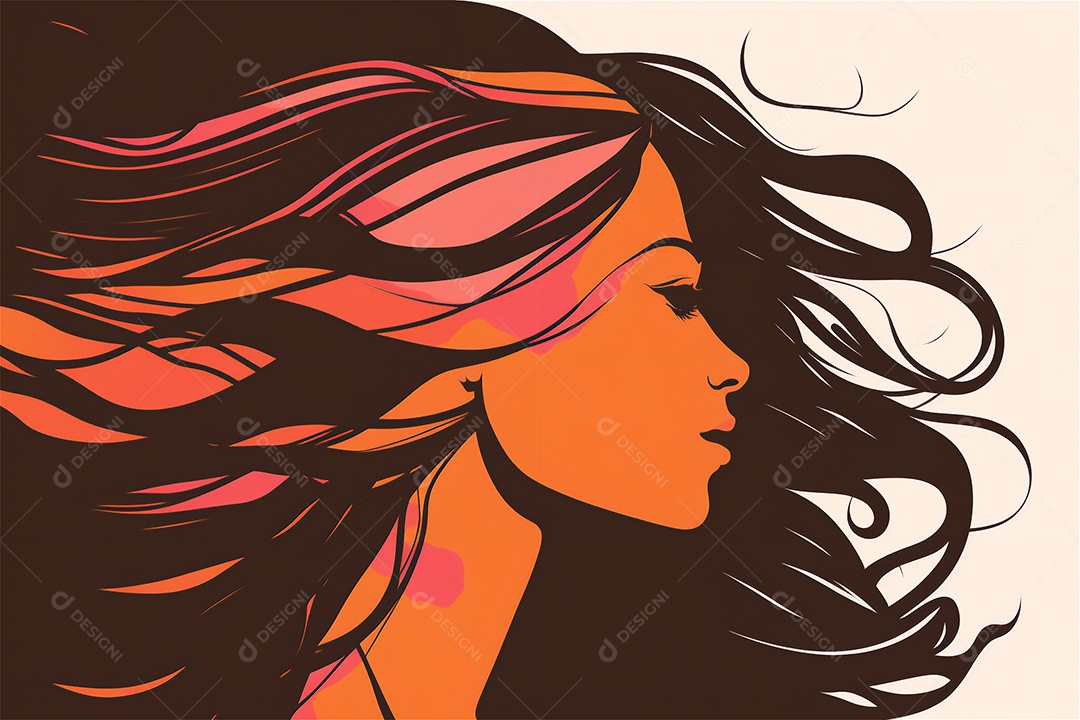 Ilustração do modelo Faces de design plano de desenhos animados de mulheres de diversas etnias e culturas. Dia Internacional da Mulher