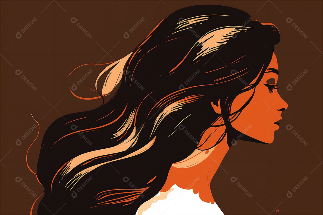 Ilustração do modelo Faces de design plano de desenhos animados de mulheres de diversas etnias e culturas. Dia Internacional da Mulher