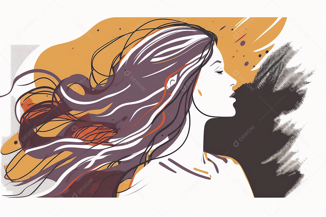 Ilustração do modelo Faces de design plano de desenhos animados de mulheres de diversas etnias e culturas. Dia Internacional da Mulher