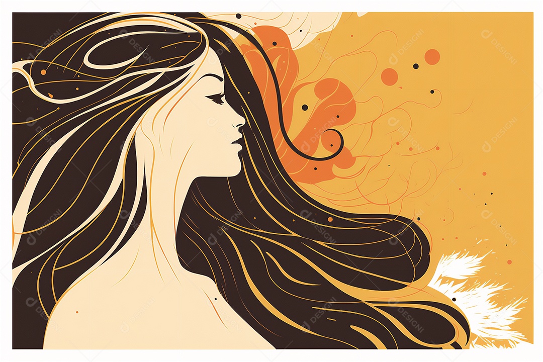 Ilustração do modelo Faces de design plano de desenhos animados de mulheres de diversas etnias e culturas. Dia Internacional da Mulher