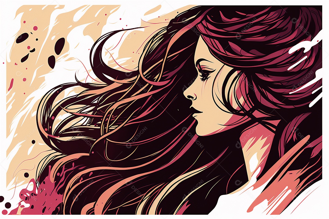 Ilustração do modelo Faces de design plano de desenhos animados de mulheres de diversas etnias e culturas. Dia Internacional da Mulher