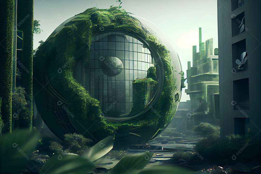 Ilustração 3D elementos fogo e agua