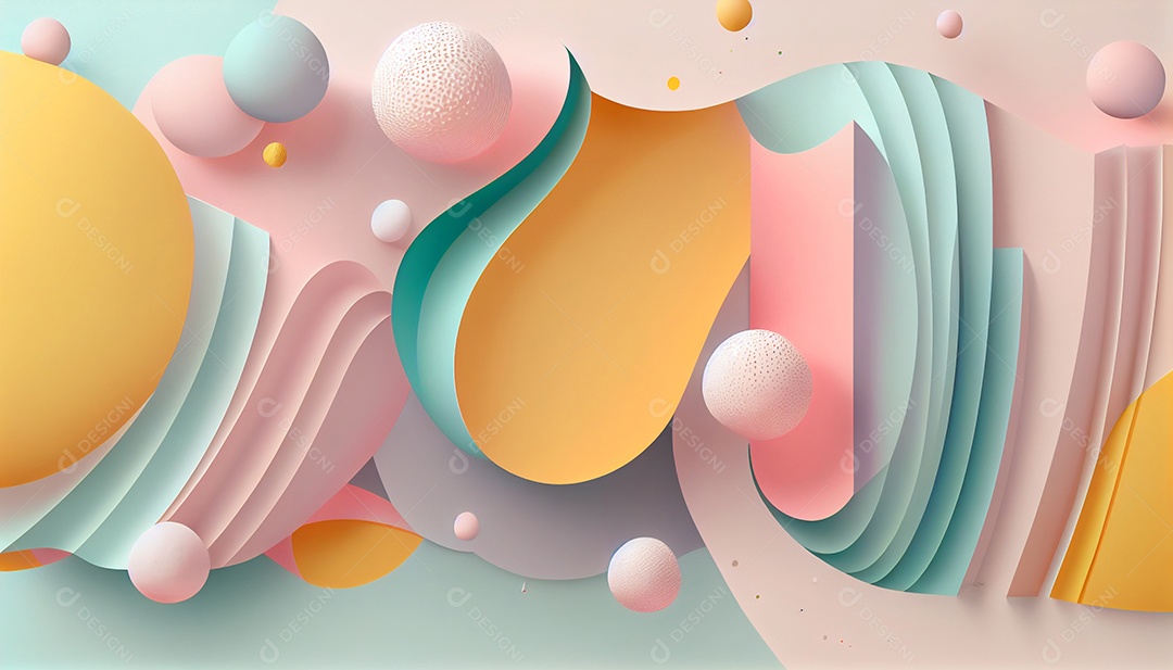 Ilustração 3D de cenário