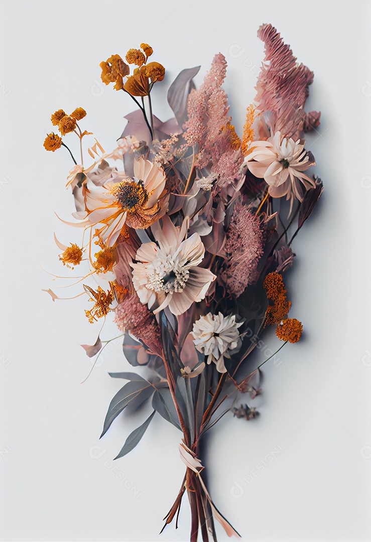 Flores sobre fundo isolado