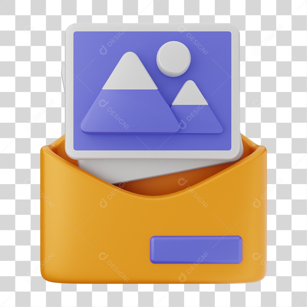 Ícone de Envelope de E-mail PNG Transparente