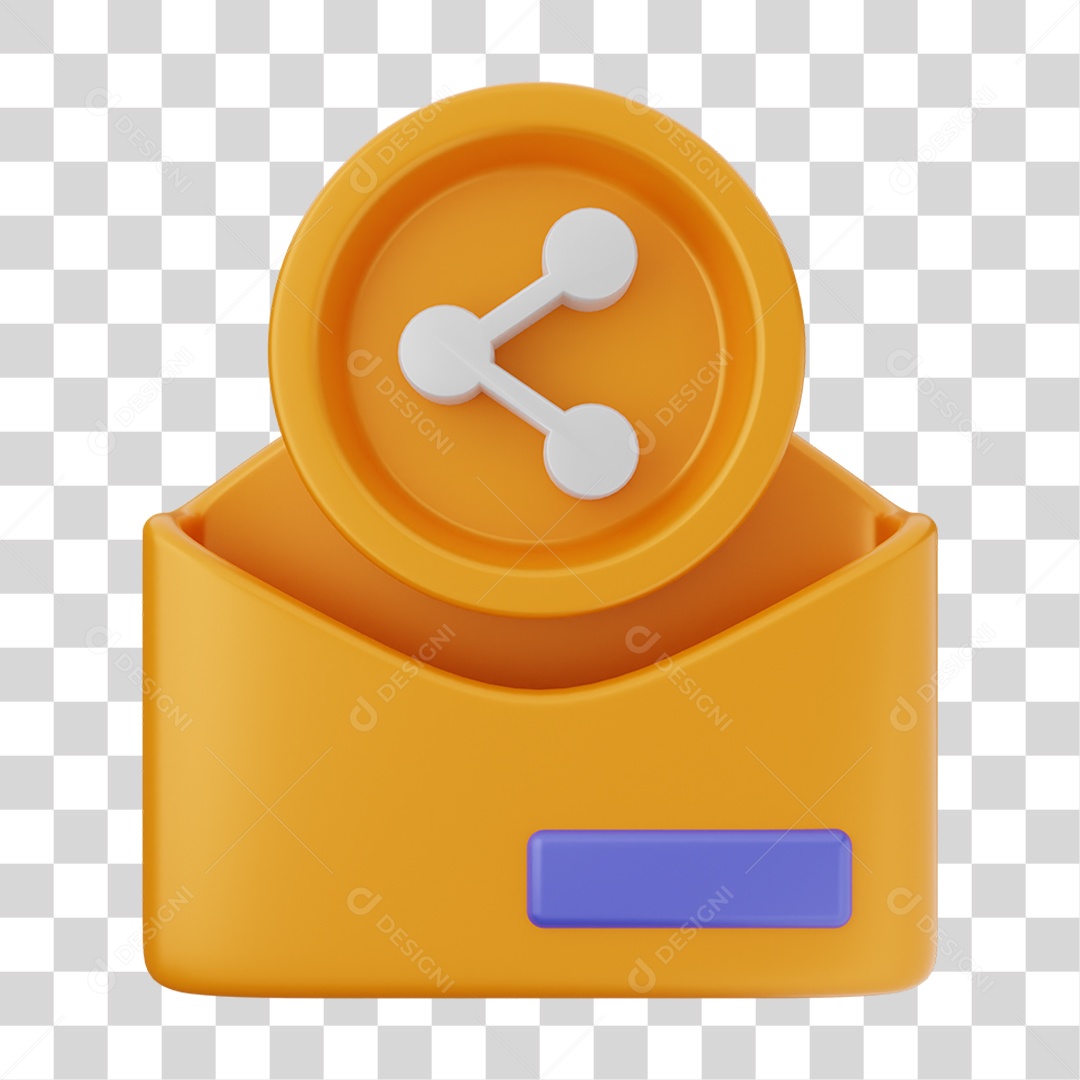 Envelope de Mensagem de Correio PNG Transparente