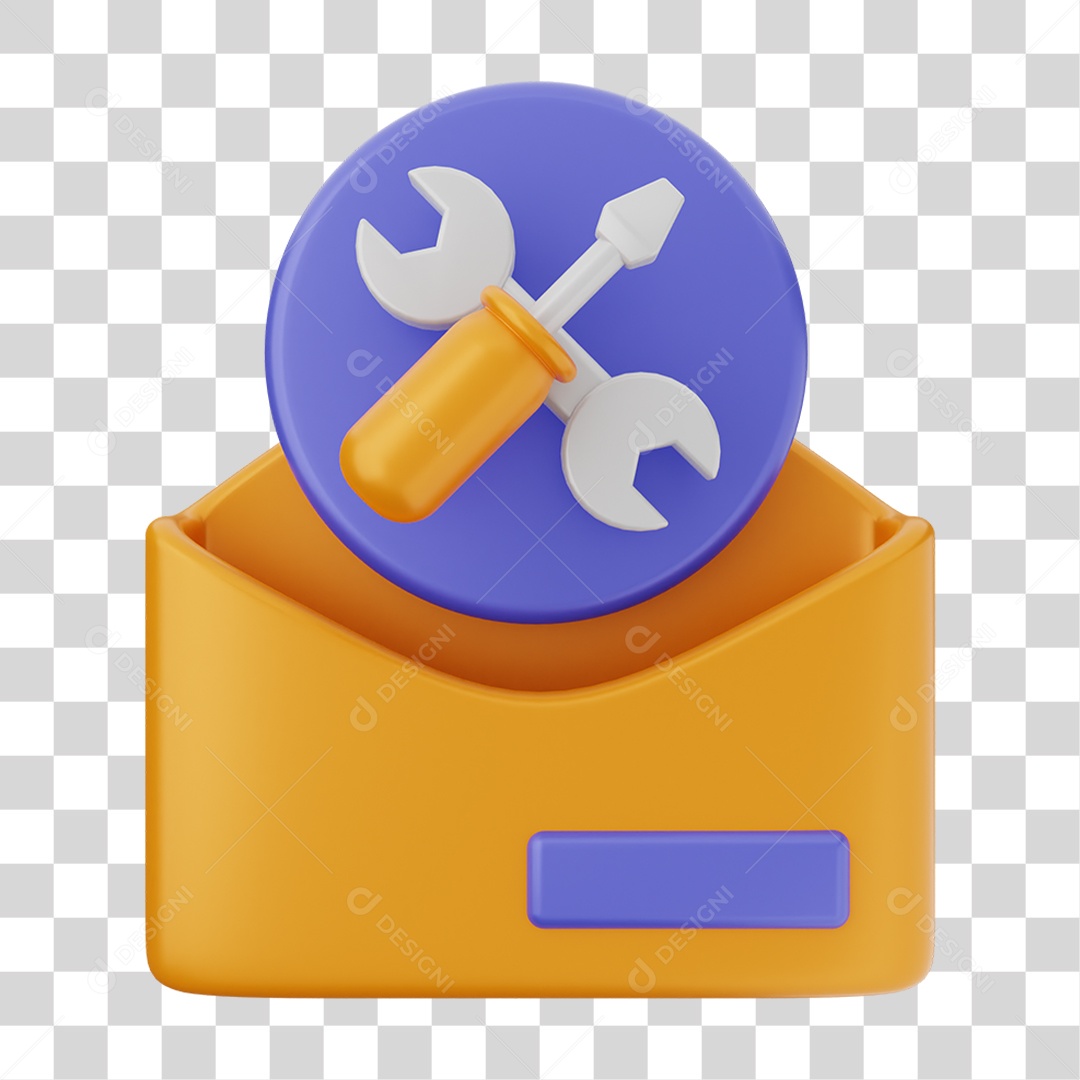 Envelope de Mensagem de Correio PNG Transparente