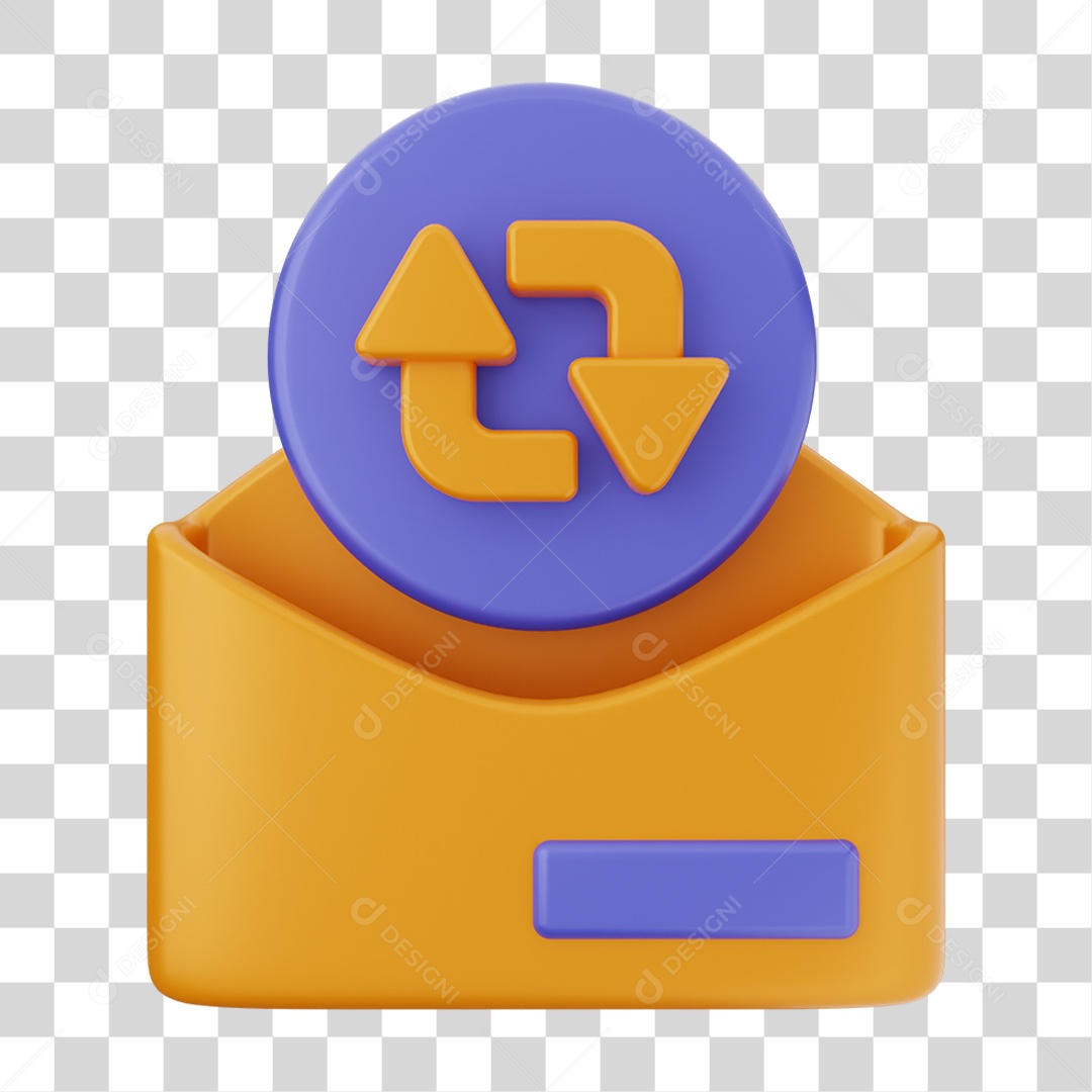 Envelope de Mensagem de Correio PNG Transparente