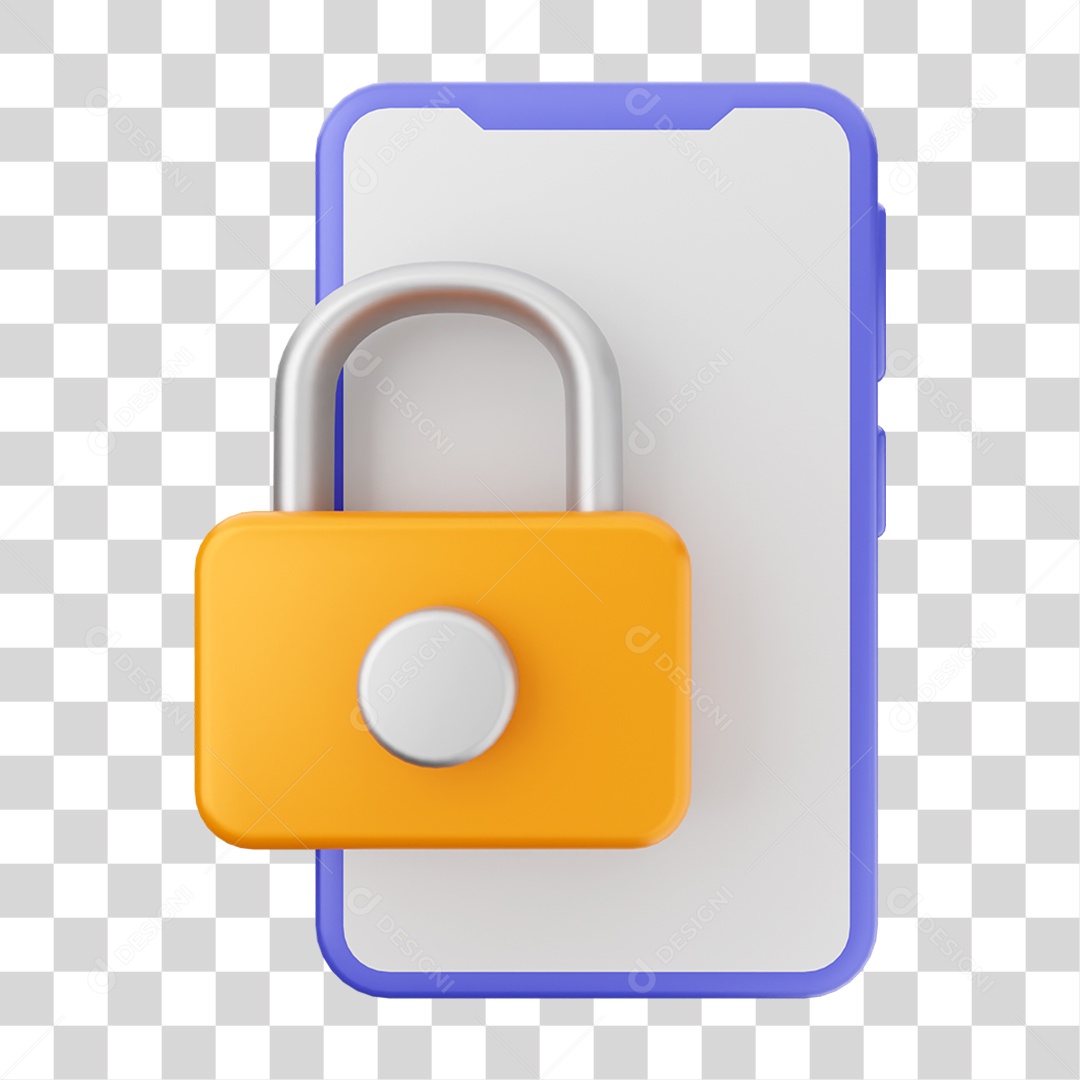 Ícone 3D Ilustração de Smartphone PNG Transparente