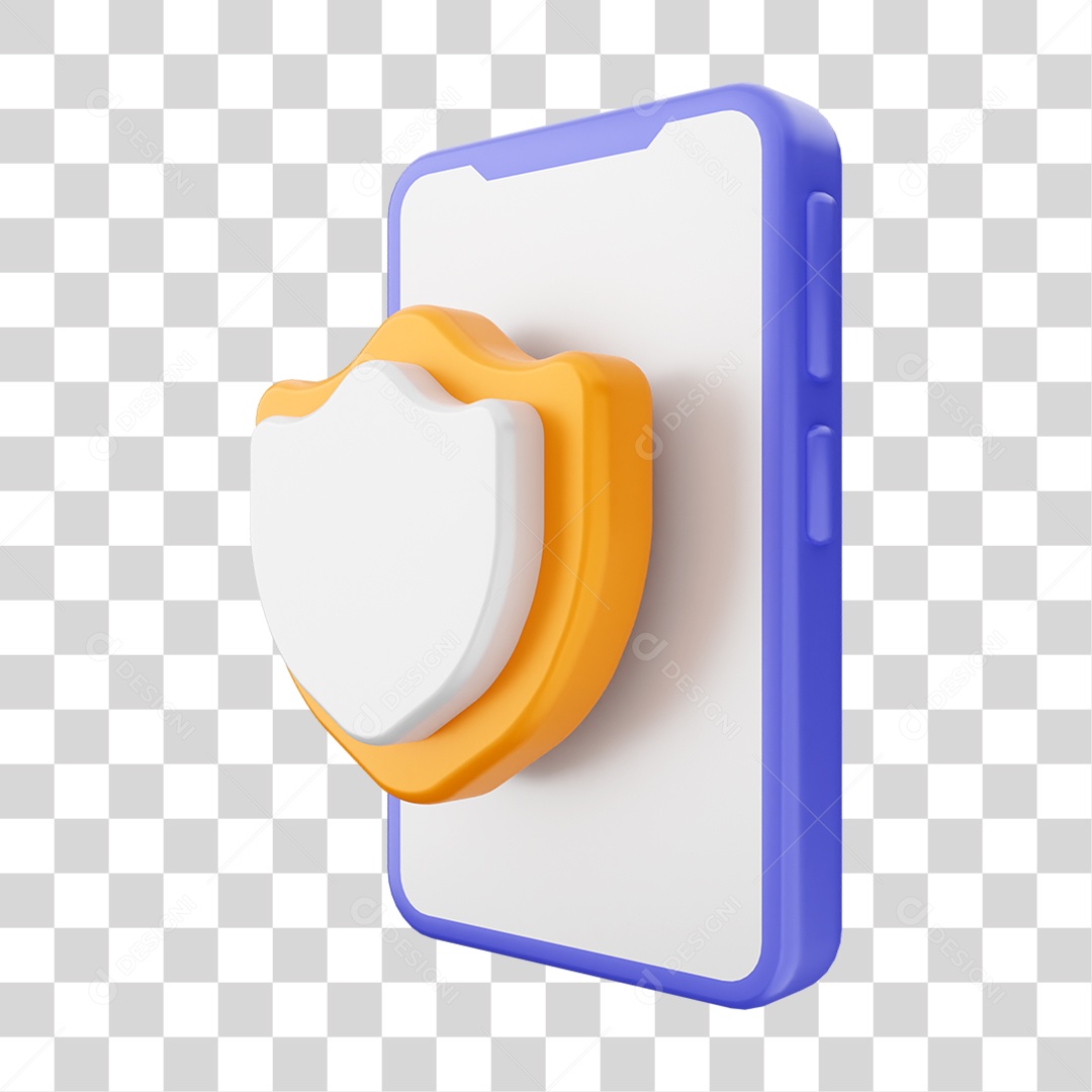 Ícone 3D Ilustração de Smartphone PNG Transparente