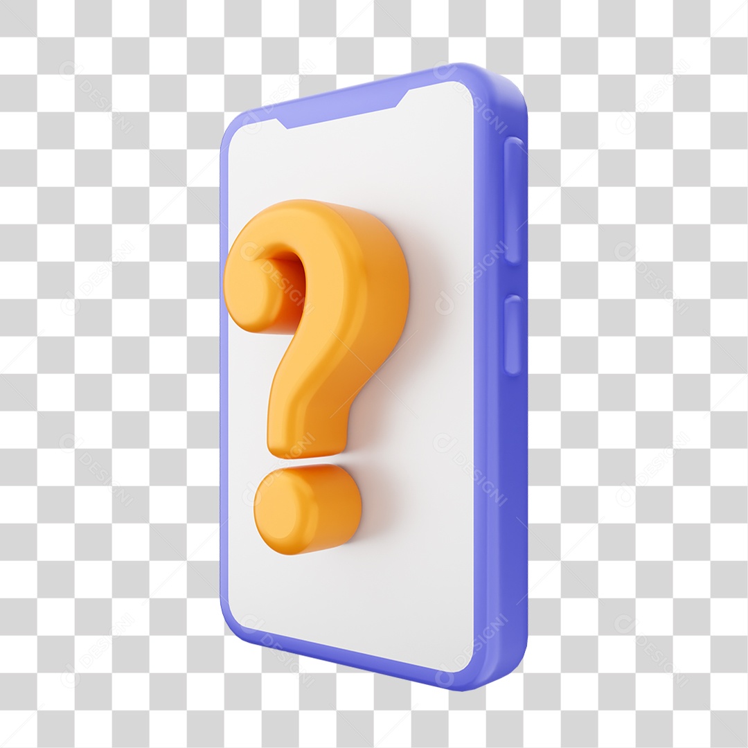 Ícone 3D Ilustração de Smartphone PNG Transparente