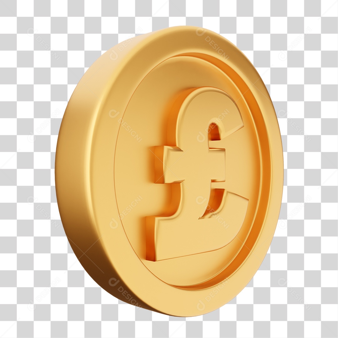 Elemento 3D Moeda Dólar Dinheiro PNG Transparente