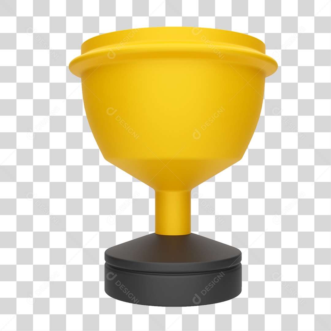 3D Element PNG Trophy Transparent