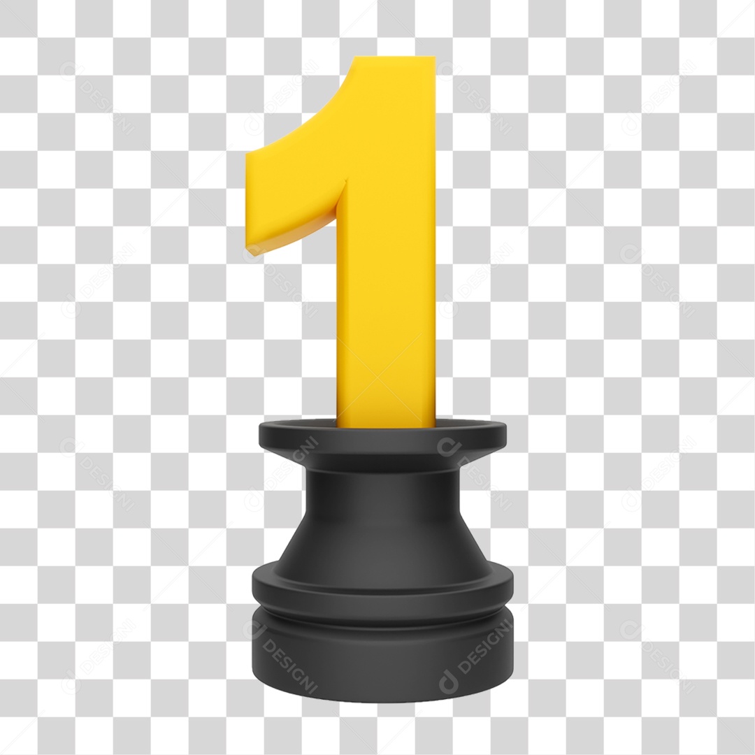 Número 1 PNG Transparente