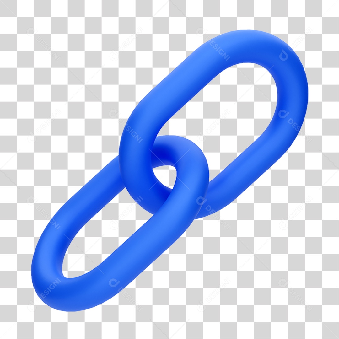 Elemento 3D Corrente PNG Transparente