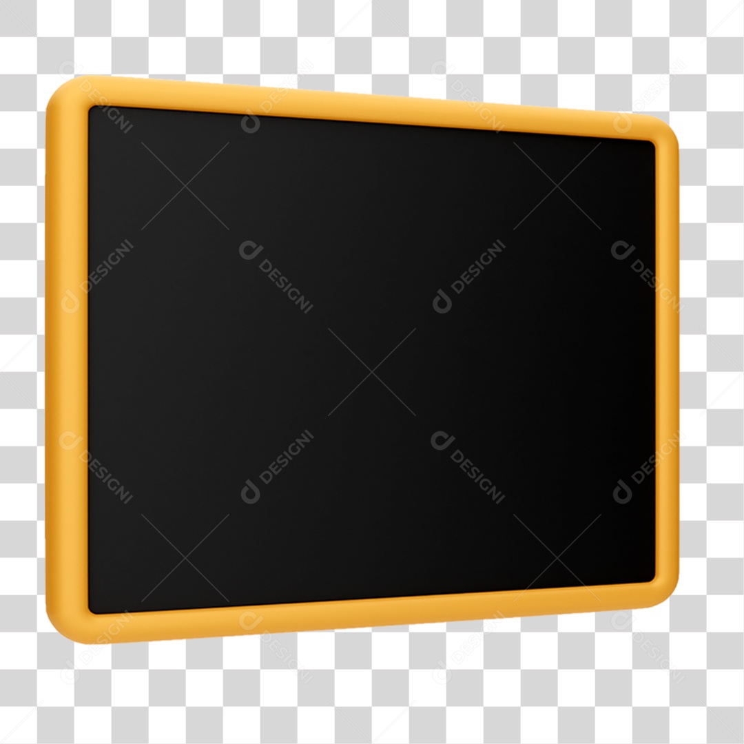 Quadro Negro Escola PNG Transparente