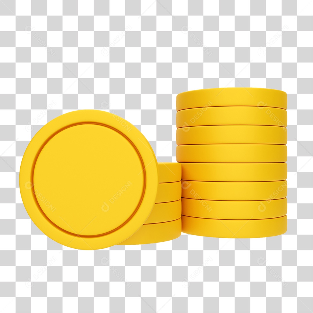 Moedas Douradas Coin PNG Transparente