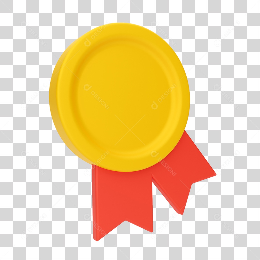 Medalha Dourada PNG Transparente