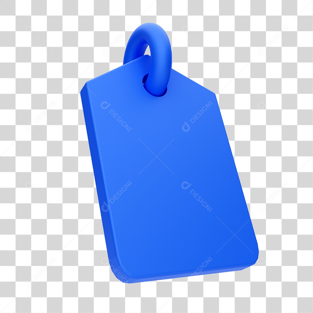 Elemento 3D Placa Etiqueta PNG Transparente