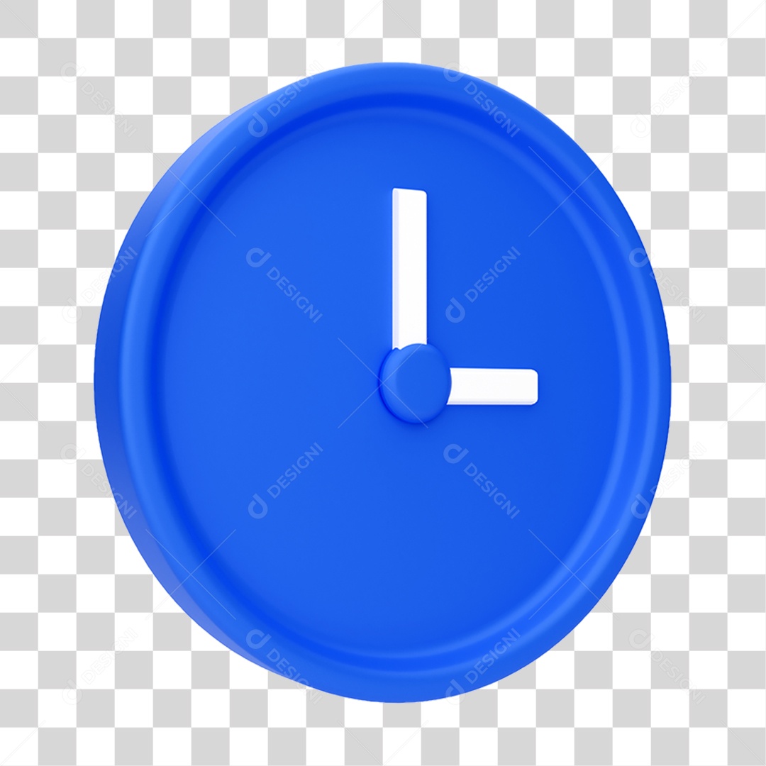 Elemento 3D Relógio Horas Horário PNG Transparente