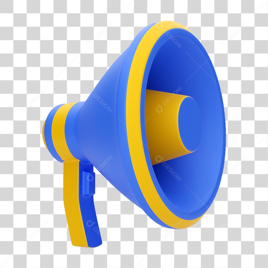 Elemento 3D Alto Falante PNG Transparente