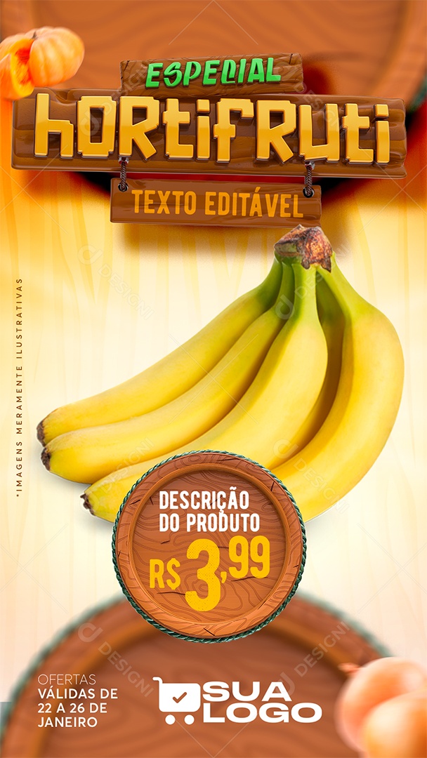 Social Media Especial Hortifruti Story PSD Editável