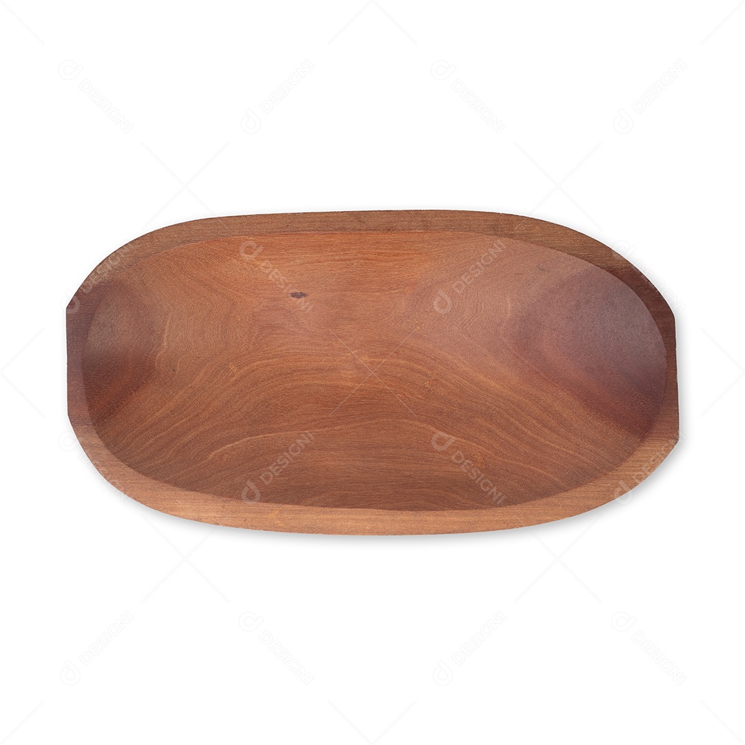 Placa de madeira isolada sobre fundo branco.