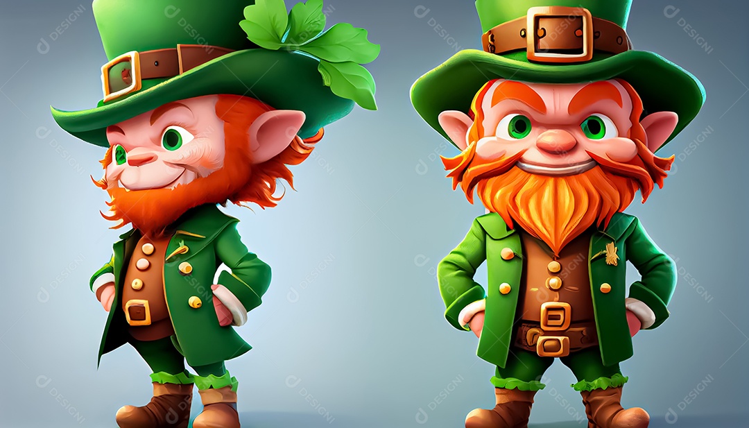 Desenho de duende, Dia de São Patrício, um dia de orgulho para a Irlanda, 17 de março
