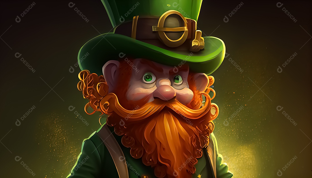 Desenho de duende, Dia de São Patrício, um dia de orgulho para a Irlanda, 17 de março