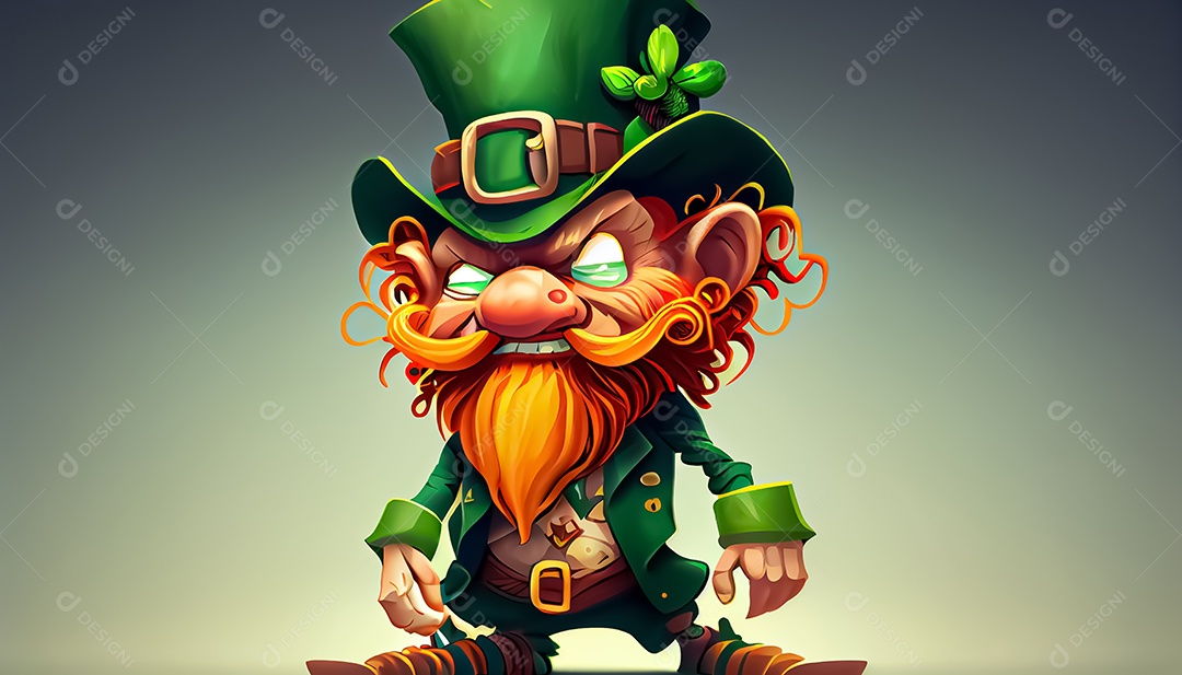 Desenho de duende, Dia de São Patrício, um dia de orgulho para a Irlanda, 17 de março