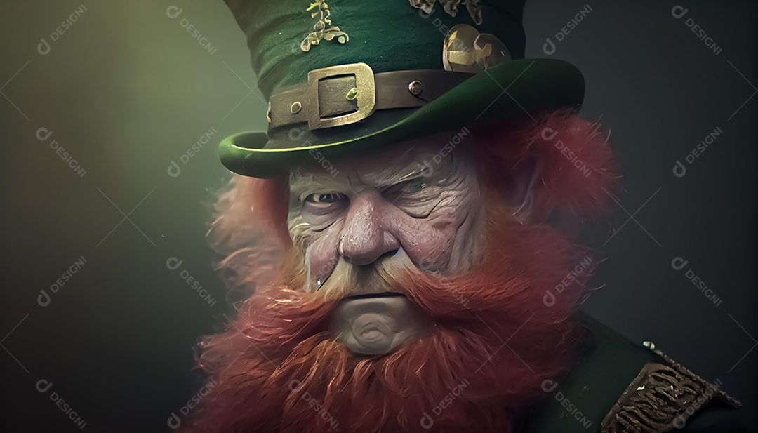 Desenho de duende, Dia de São Patrício, um dia de orgulho para a Irlanda, 17 de março