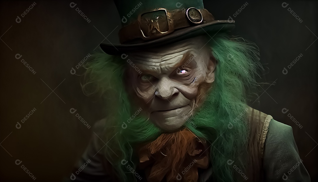 Desenho de duende, Dia de São Patrício, um dia de orgulho para a Irlanda, 17 de março