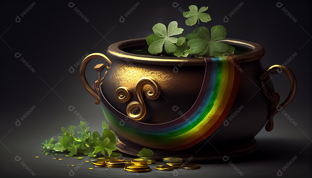 Pote de ouro Dia de São Patrício, um dia de orgulho para a Irlanda