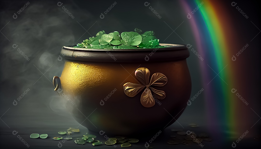 Pote de ouro Dia de São Patrício, um dia de orgulho para a Irlanda