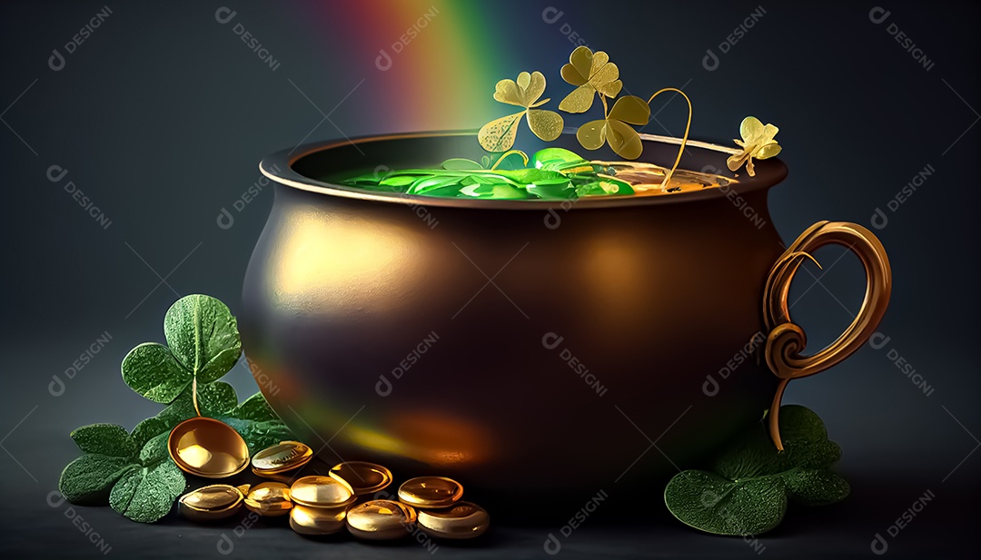 Pote de ouro Dia de São Patrício, um dia de orgulho para a Irlanda