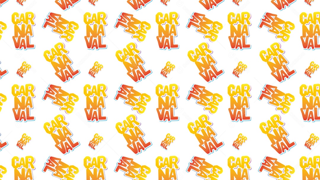 Pattern Padrões Geométricos Texto Carnaval Em Fundo Branco Vetor AI + PAT