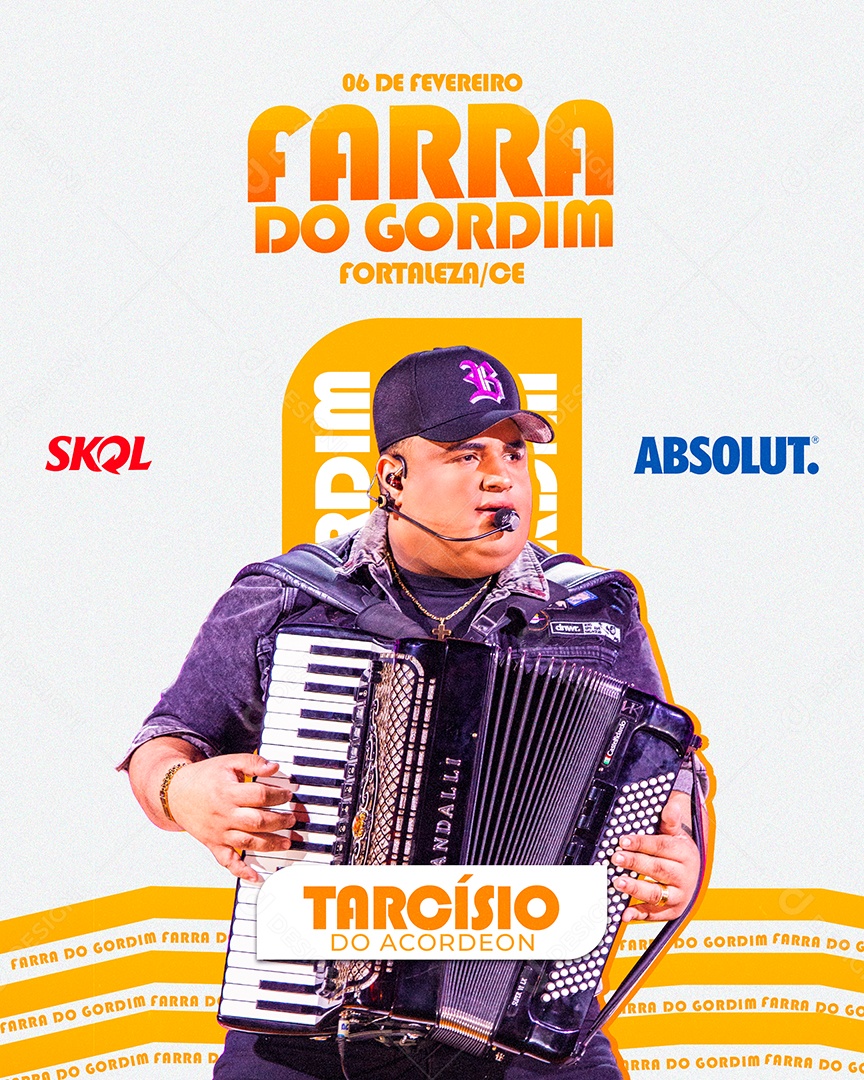 Flyer Farra do Gordim Social Media PSD Editável