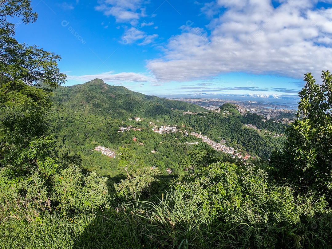 Vista do mirante dona marta no Rio de Janeiro.