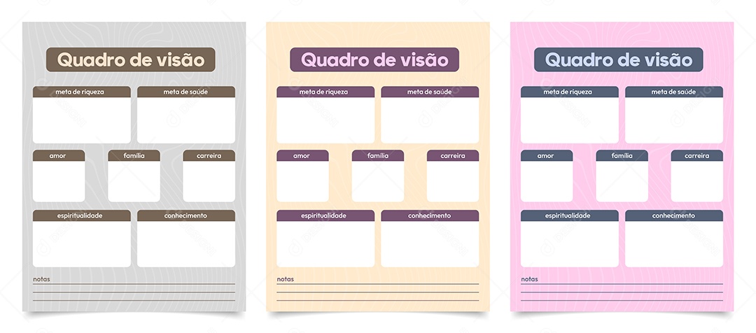 Modelos De Quadro De Visão EPS Editavel