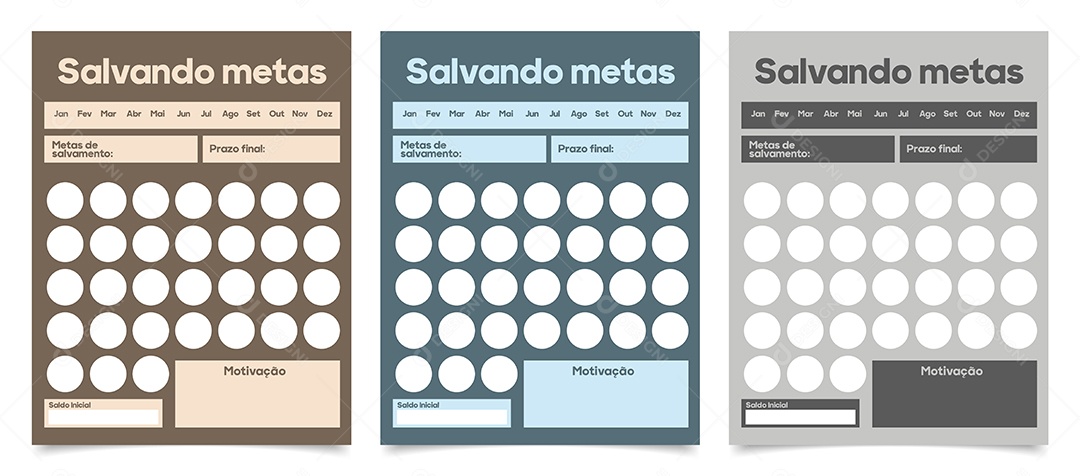 Modelos De Salvamento De Metas EPS Editável