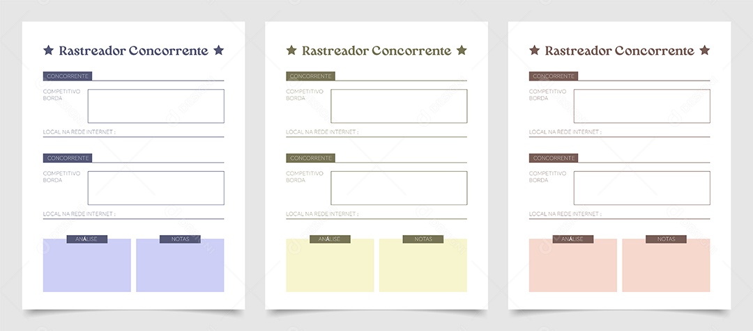 Modelo De Rastreador Concorrente EPS Editável