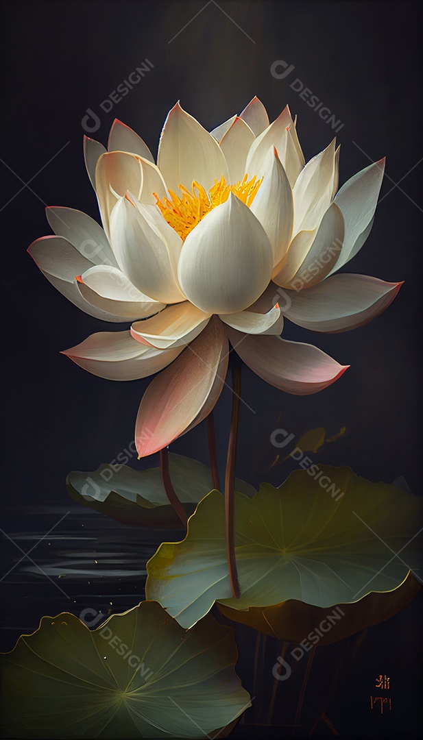 Lindas flores sobre fundo isolado