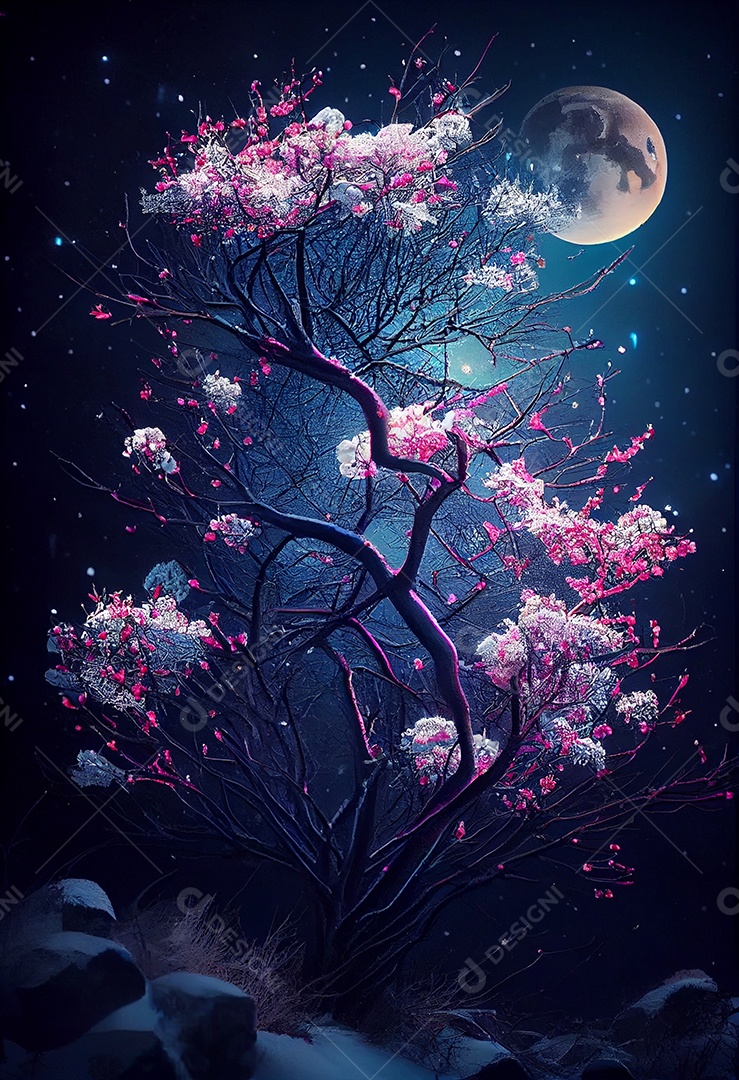 Lindas flores sobre fundo isolado