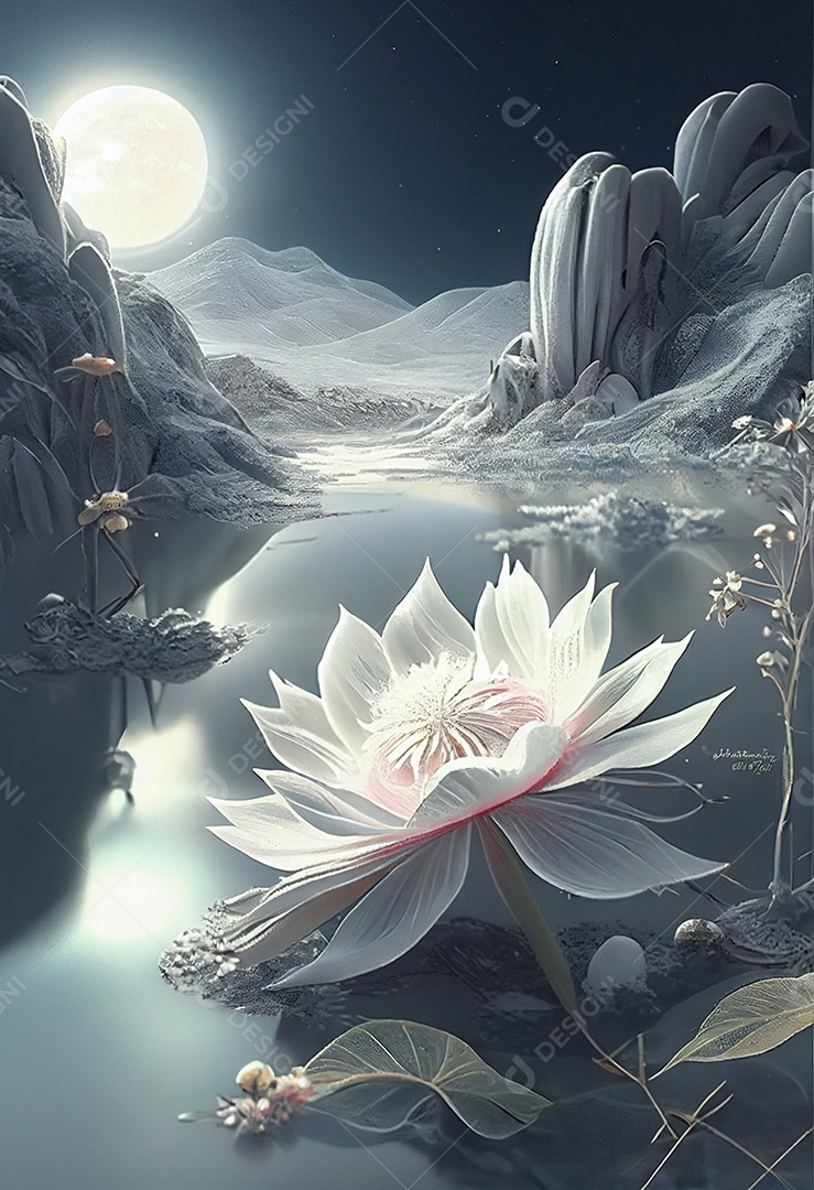 Lindas flores sobre fundo isolado